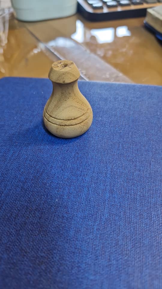 پایه سینی و دستگیره چوبی ۵ سانت