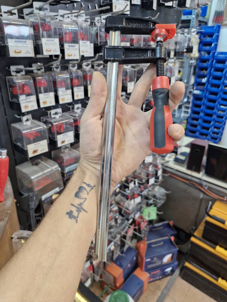 گیره پیچ دستی فک ۵۰ سایز ۲۵cm